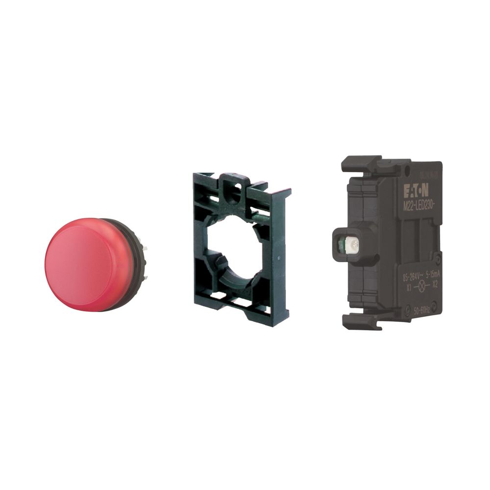 MERKKIVALOKALUSTE LED EATON M22-L-R-LED230-BVP PU 230V