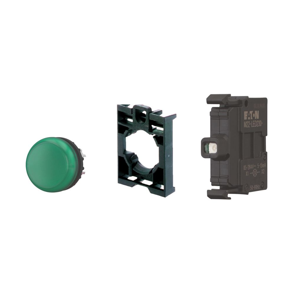 MERKKIVALOKALUSTE LED EATON M22-L-G-LED230-BVP VI 230V