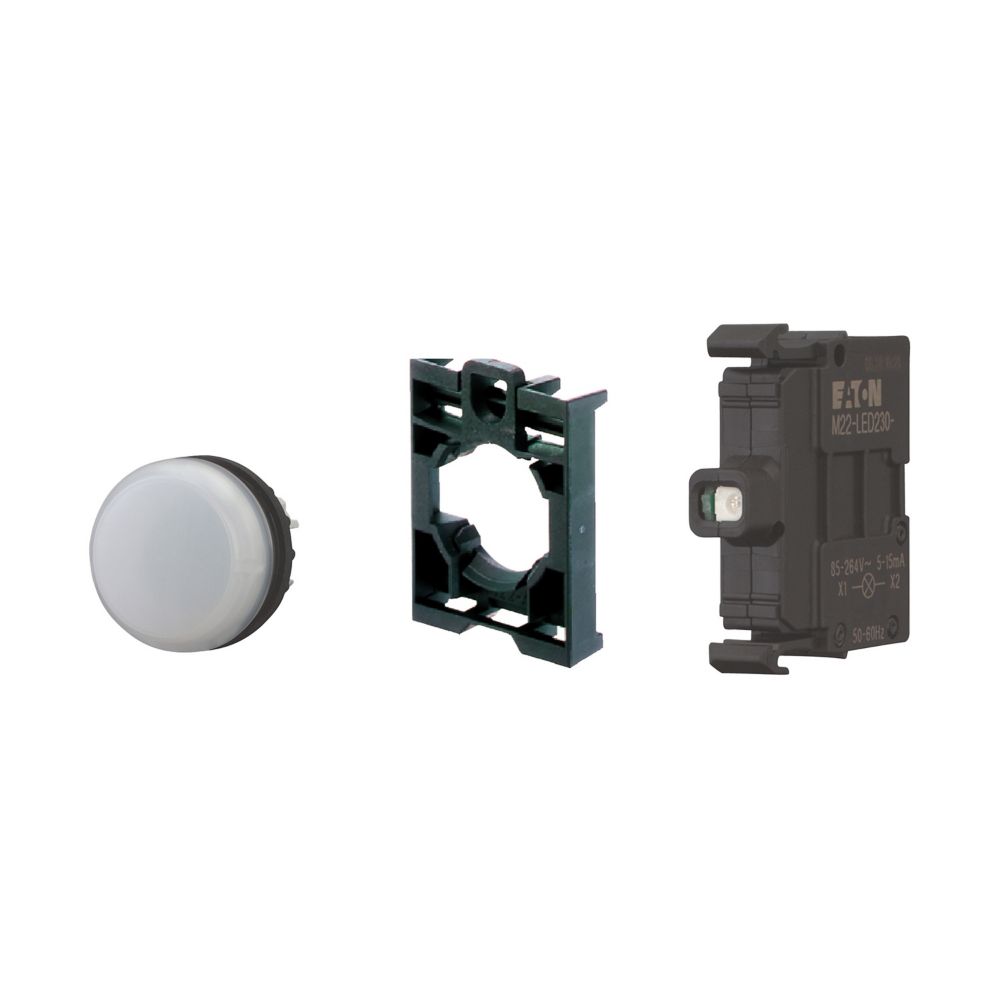 MERKKIVALOKALUSTE LED EATON M22-L-W-LED230-BVP VA 230V