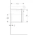 geberit Cabinet for washbasin myday high-gloss taupe