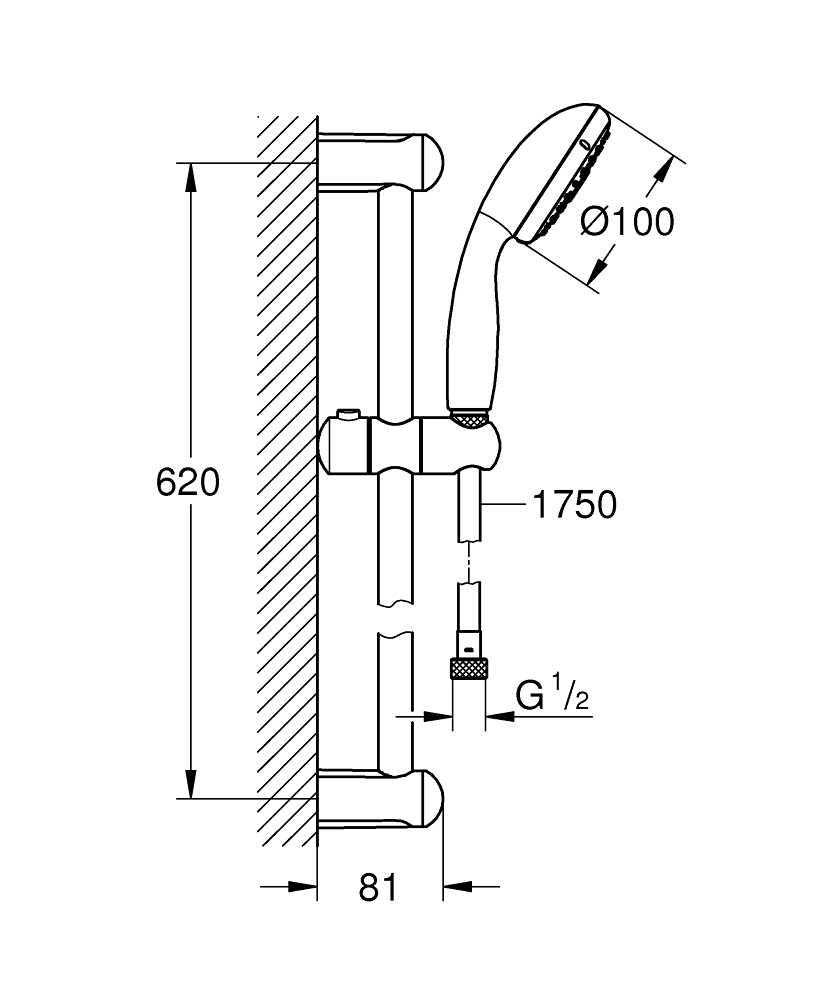 grohe Suihkusetti grohe 27644001 ntempesta 100 iii