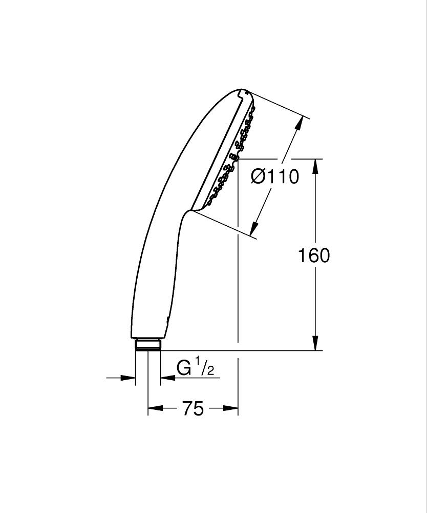 grohe Käsisuihku grohe 27923003 tempesta 110