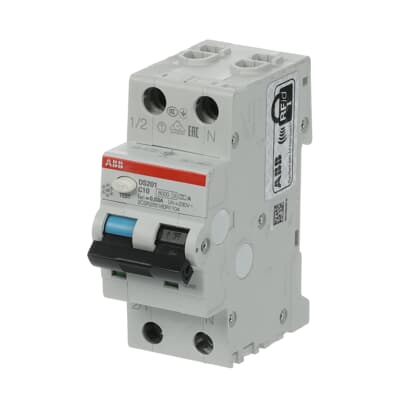 abb Vikavirtajohdonsuojakatk ds200 2-napainen c-käyrä 10a 30ma