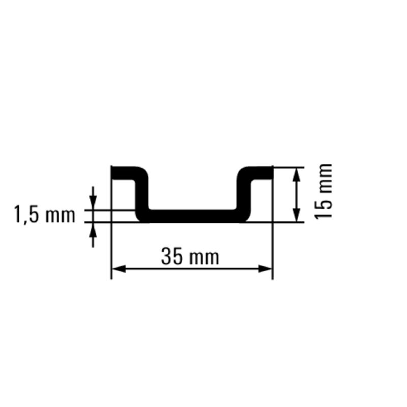 weidmüller Monteringsskena 0236400000 ts 35x15