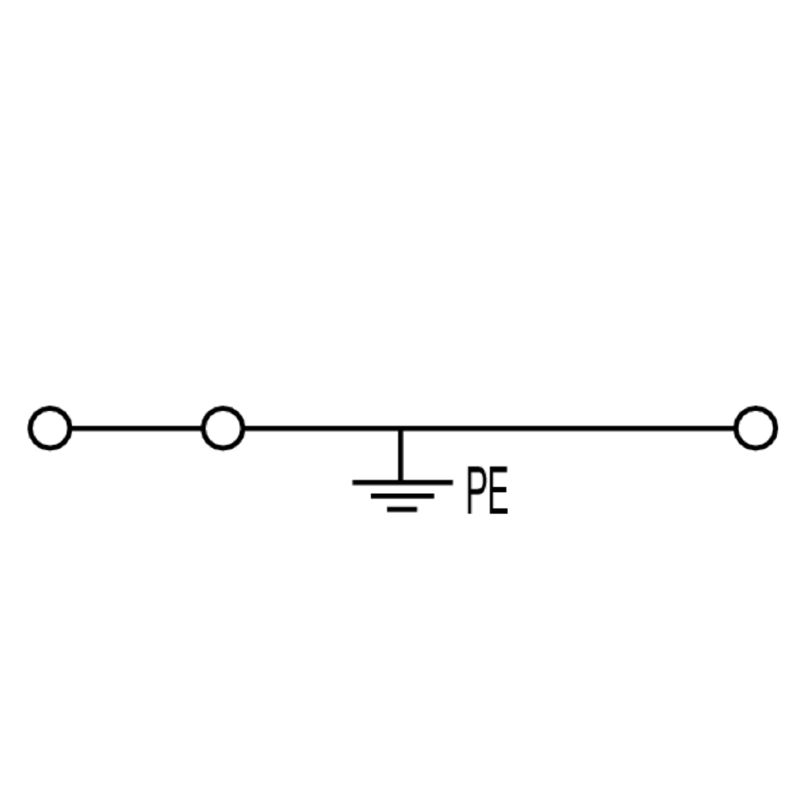 weidmüller Pe terminal, 6 mm², 720 a push-in, gul/grønn