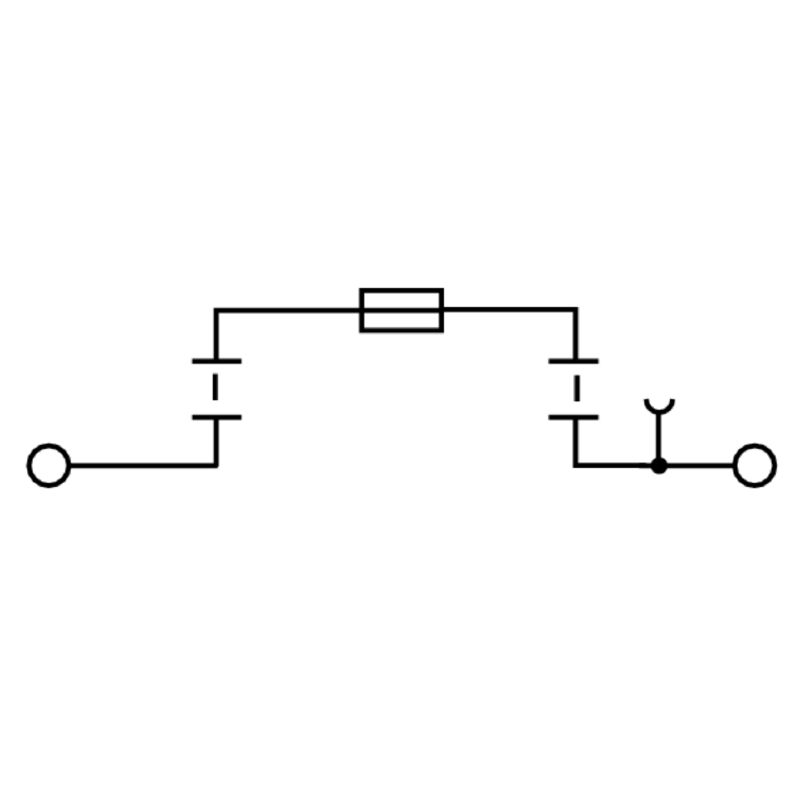 weidmüller Sikringsklemme 5x20mm, 2,5 mm² skru tilkobling
