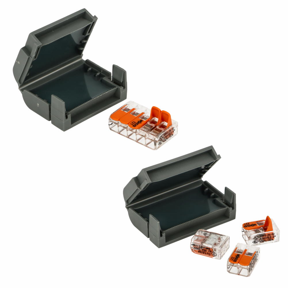 etelec Gēla kārba shellbox 222 flat ipx8 ar 2x2-v. spaili 0.2-4mm2