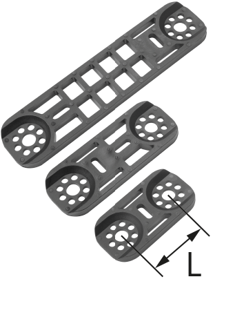 MONTAŽINĖ PLOKŠTELĖ 2-GUBA KAN L-150 MM, 6090.060