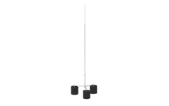 ZIBENS UZTVERŠANAS MASTS 5,5m UZ 12x16kg PAMATNES