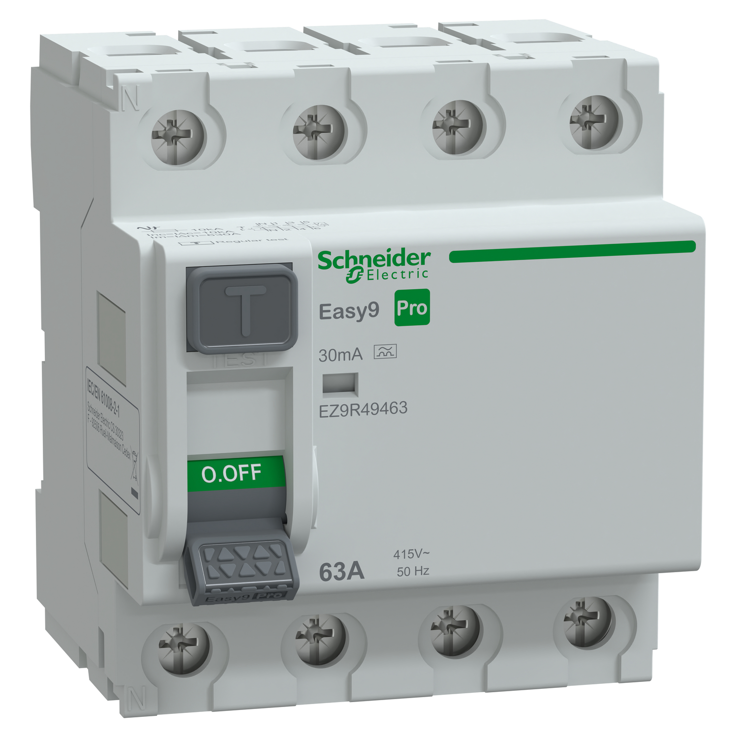 JORDFELSBRYTARE EASY9 JORDFELSBR EASY9 4P 63A 30MA A
