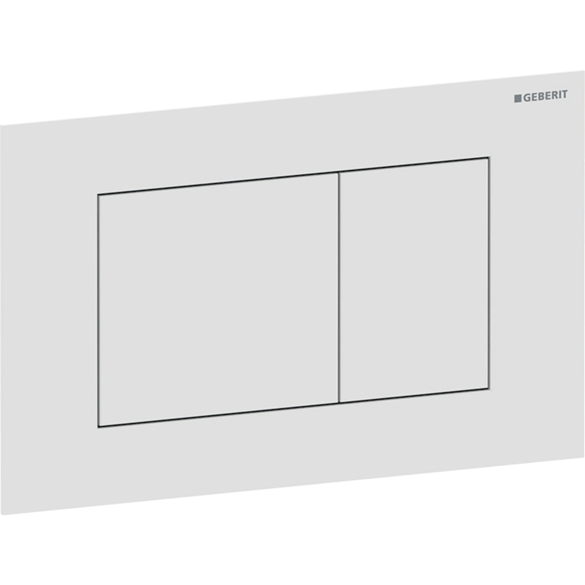 HUUHTELUPAINIKE GEBERIT SIGMA40 SQUARE VALKOINEN MATTA