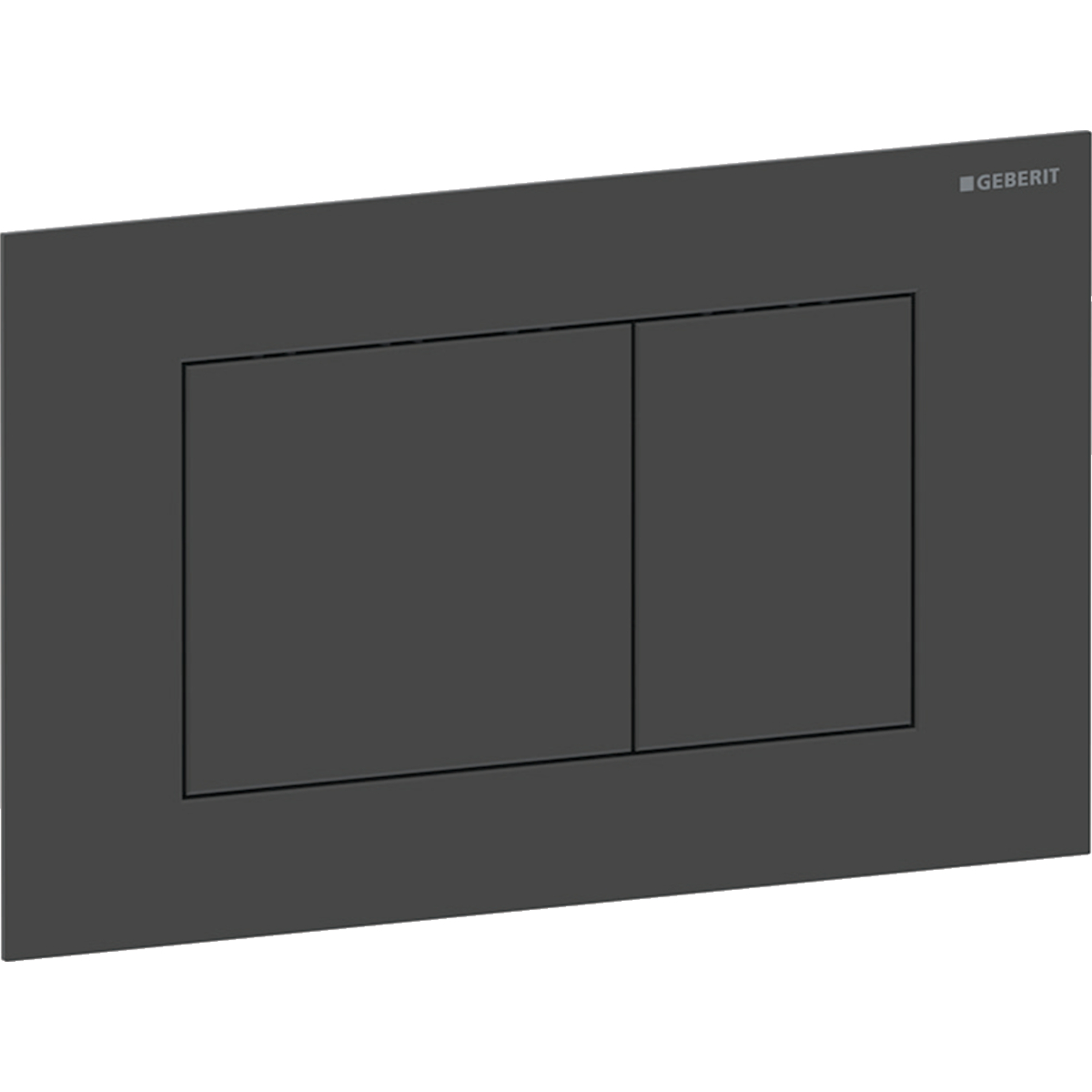 HUUHTELUPAINIKE GEBERIT SIGMA40 SQUARE MUSTA MATTA