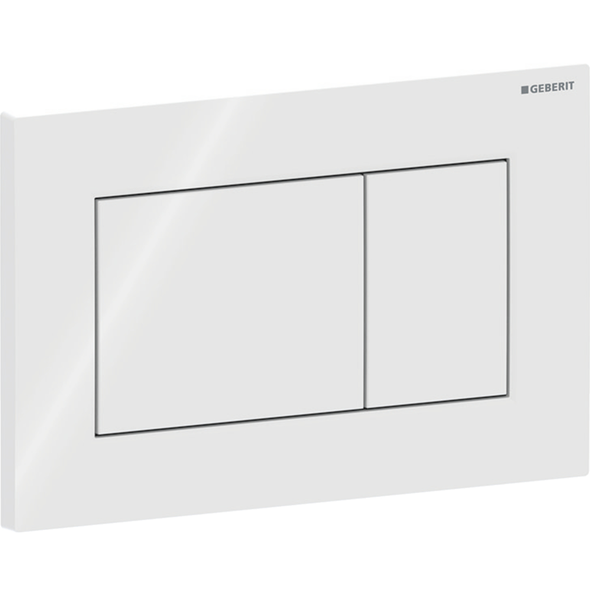 HUUHTELUPAINIKE GEBERIT SIGMA01 SQUARE VALKOINEN