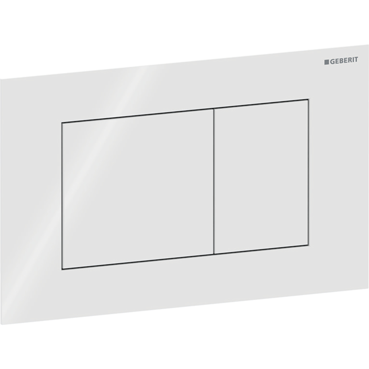HUUHTELUPAINIKE GEBERIT SIGMA40 SQUARE VALKOINEN