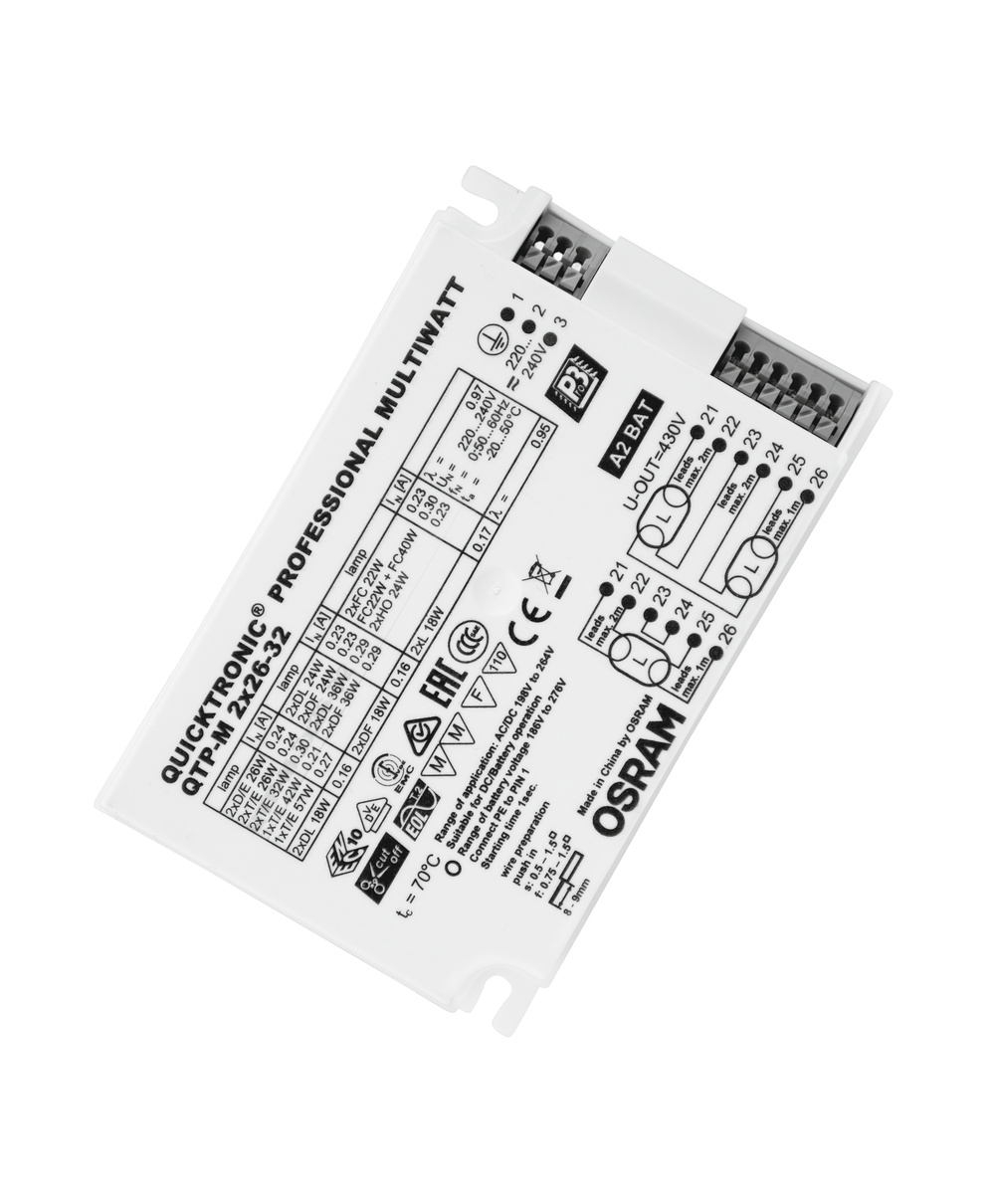 osram Elektroniskt förkopplingsdon qtp-m 2x26-32/220-240 s
