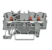 wago 3-cond through terminal block push-button 2.5 mm², gray