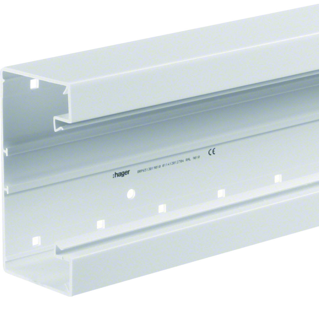 hager Kanal underdel tehalit.brp brhp651301 hf 65x130x2000 vit