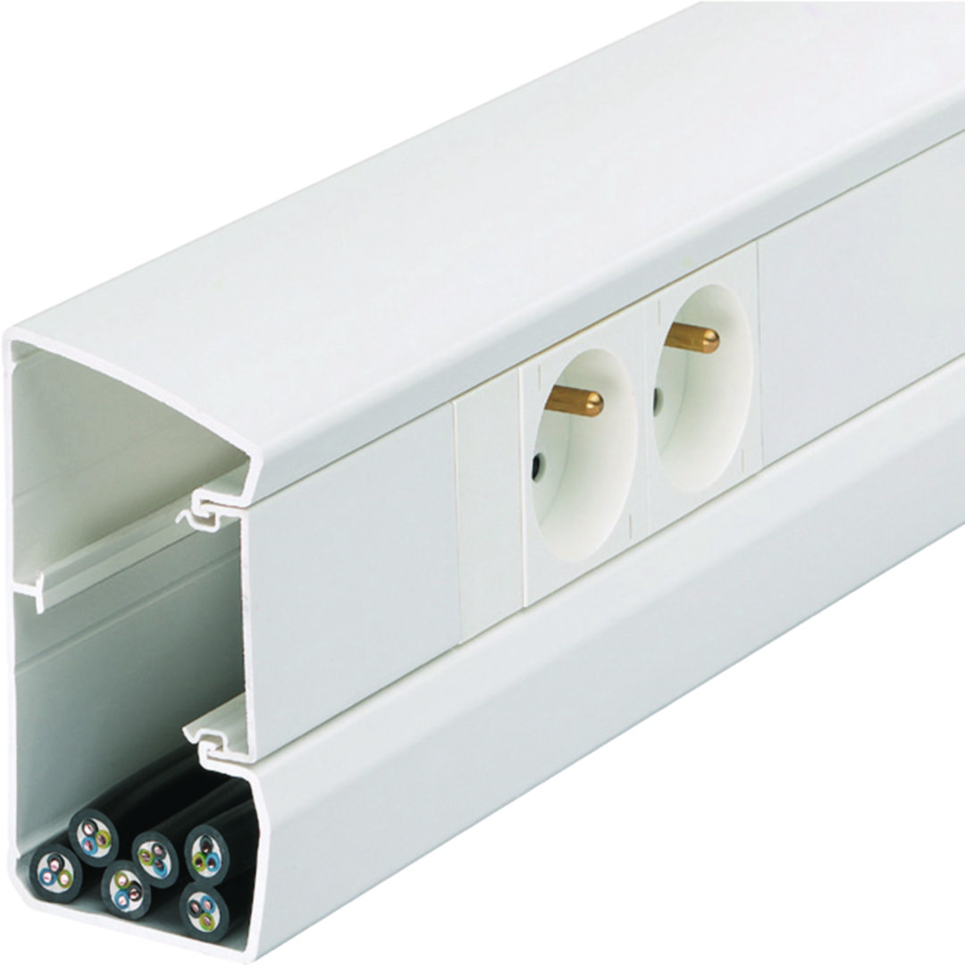 hager Office trunking tehalit gbd gbd501000 pvc 54x105x2000 wht