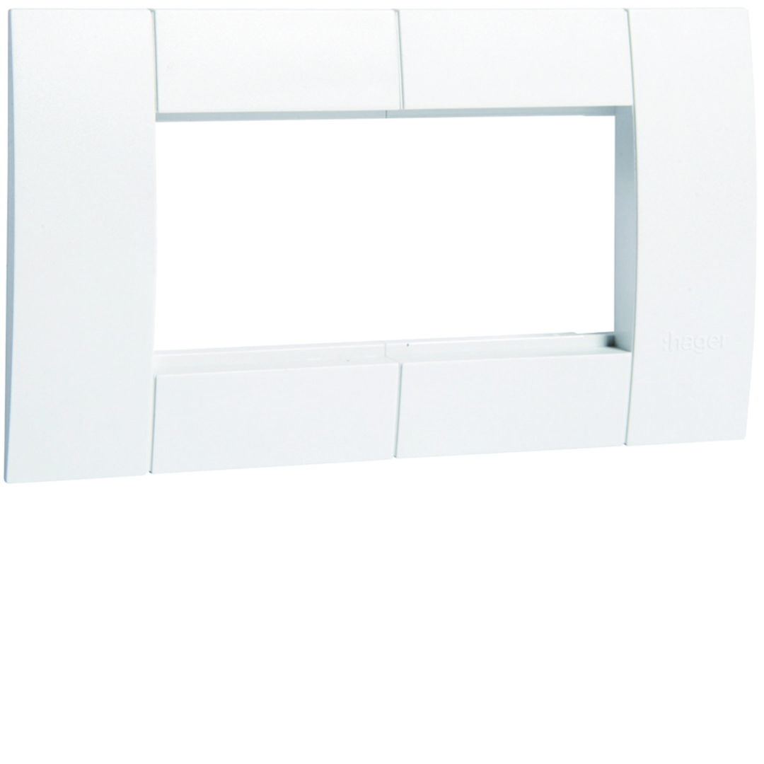 hager Cover plate tehalit.brp gt452 hf 2f 4m white