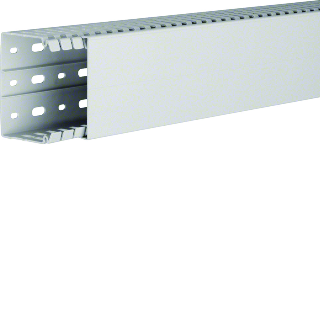 Slisset Ledningskanal Halogenfri 60x80 Lysgrå 2m