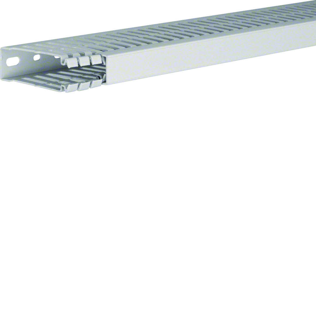 Slisset Ledningskanal Halogenfri 80x25 Lysgrå 2m