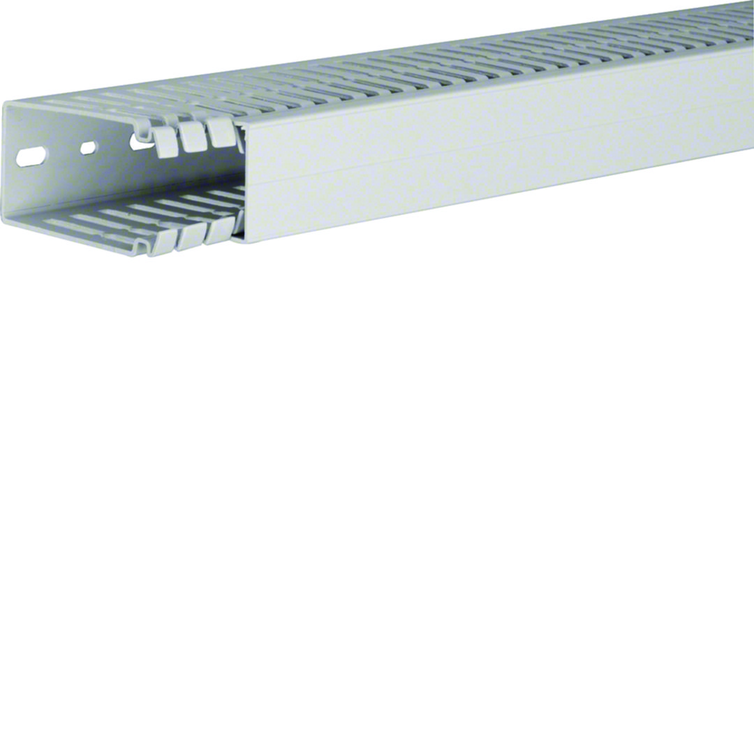 Slisset Ledningskanal Halogenfri 80x40 Lysgrå 2m