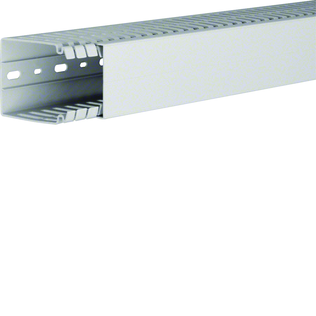 Slisset Ledningskanal Halogenfri 80x60 Lysgrå 2m