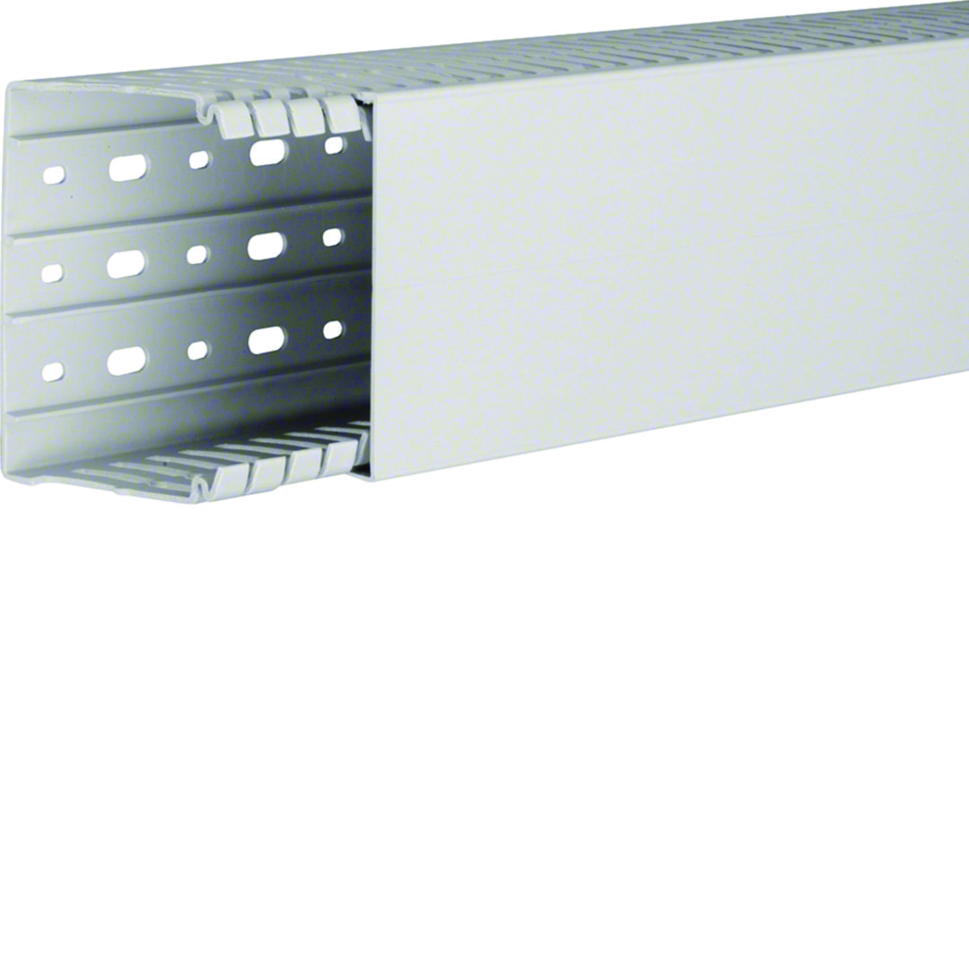 Slisset Ledningskanal Halogenfri 80x100 Lysgrå 2m