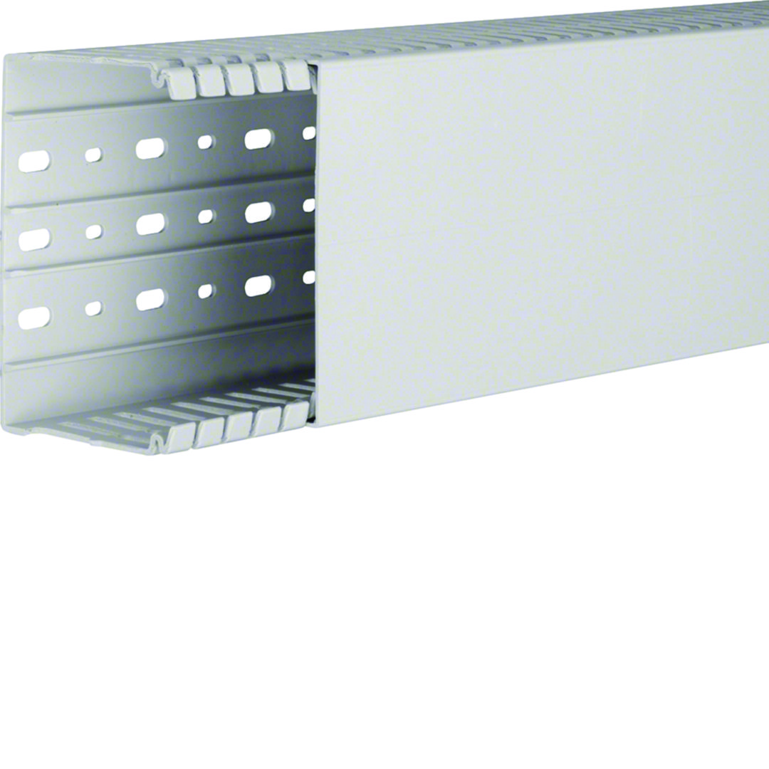 Slisset Ledningskanal Halogenfri 80x120 Lysgrå 2m
