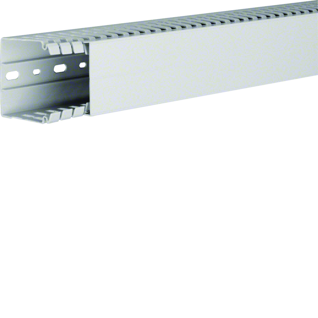 Slisset Ledningskanal Halogenfri 60x60 Lysgrå 2m