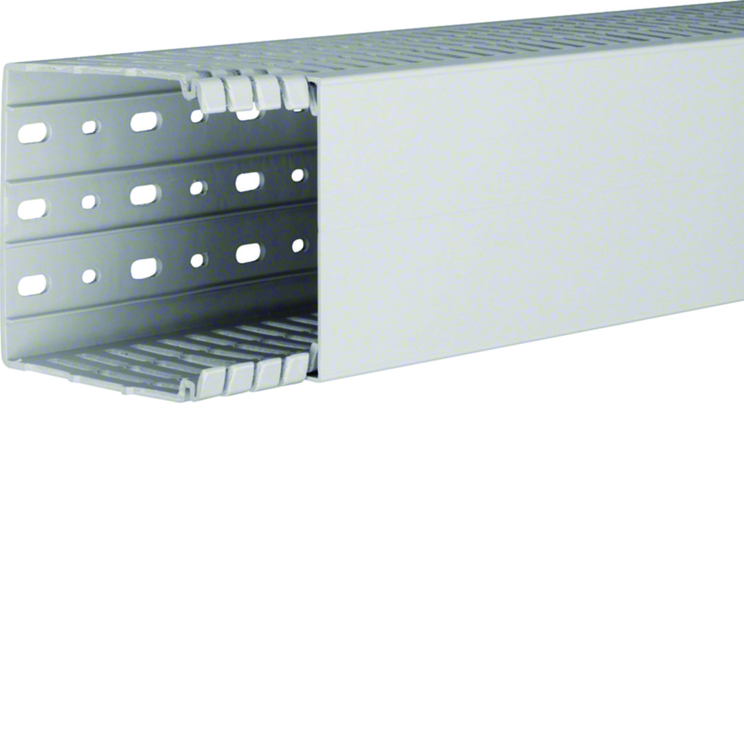 Slisset Ledningskanal Halogenfri 100x100 Lysgrå 2m