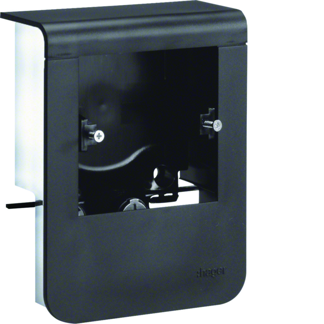 SKIRTING OUTLET BOX TEHALIT.SL SL20080 F. STARD. WA BLACK