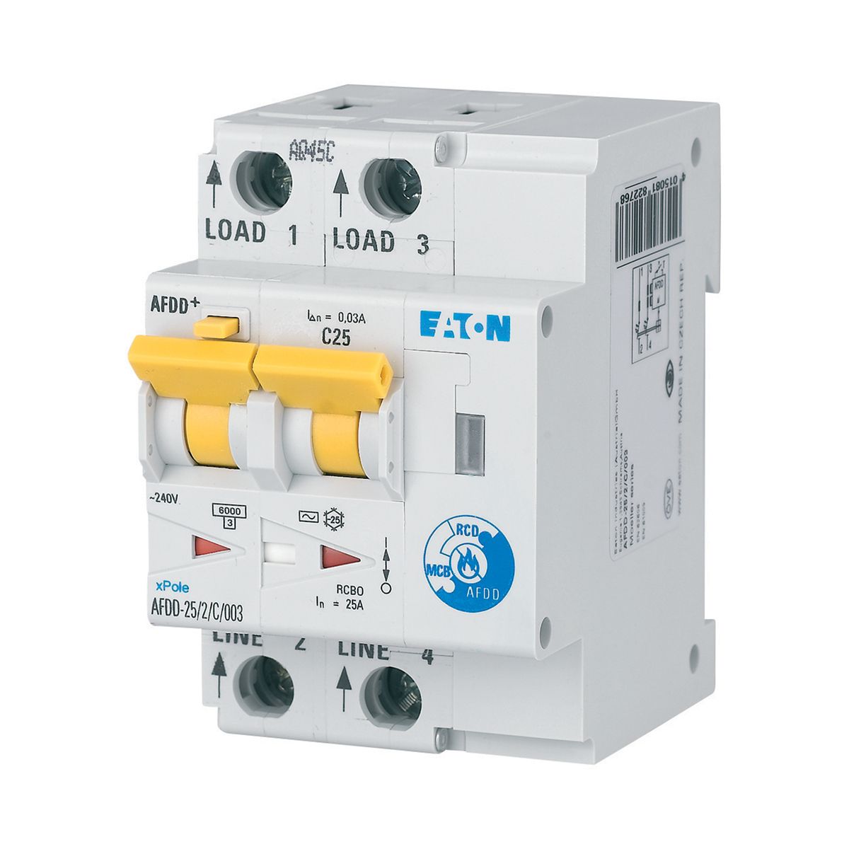 eaton Vikavirtajohdonsuojakatkaisija afdd-40/2/c/003-li/a