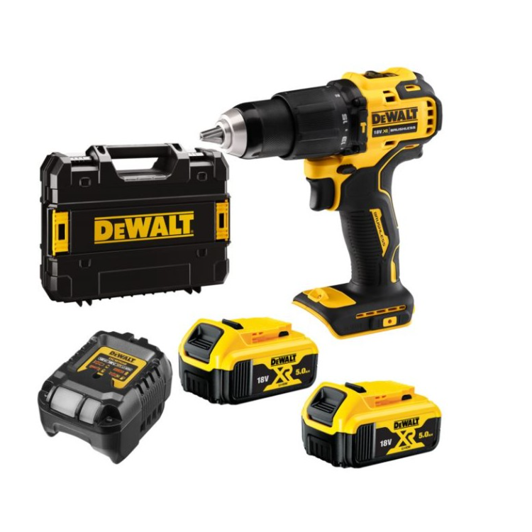 PERCUSSION DRILL DEWALT DCD709P2T 18V XR 2X5,0AH TSTAK
