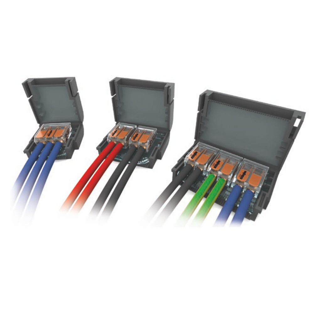 GĒLA KĀRBA SHELLBOX 222 FLAT IPX8 AR 2x2-V. SPAILI 0.2-4mm2