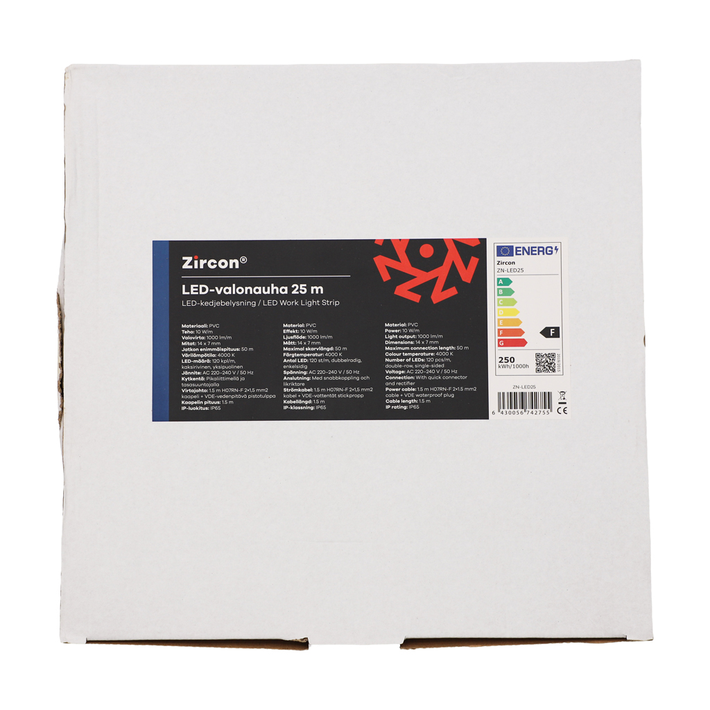 zircon Valoprofiili/-nauha zircon 25m 25000lm ip65
