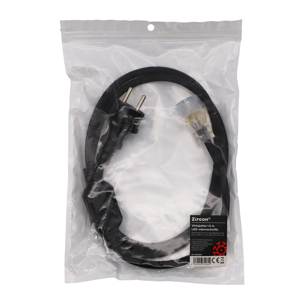 zircon Virtajohto zircon 1,5m led-valonauhoille