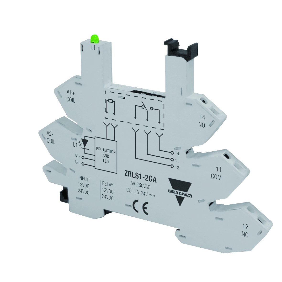 PLUG-IN RELAY BASE ZRLS12GA