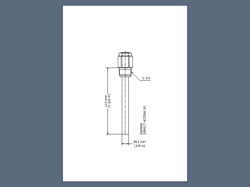 danfoss Givarficka danfoss kp/rt 112mm g½ 017-437066