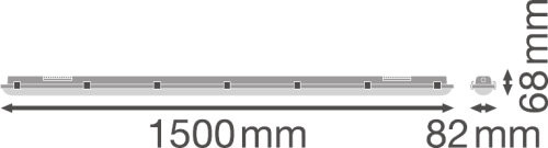 ledvance Sealed ind. lumin. damp proof dp ip65 1500 46w/865 6400lm