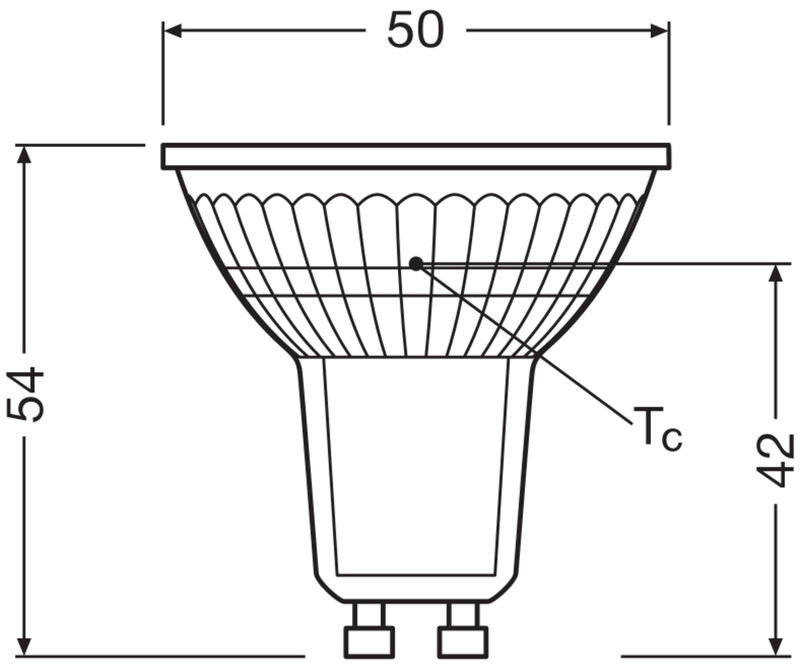 ledvance Reflector lamp value classic par16 4,3w/865 350lm gu10 36d