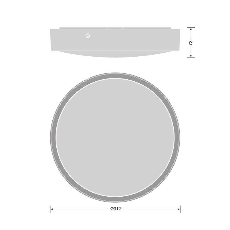 ledvance Påputsarmatur bulkhead rd 300 16w/840 da vit