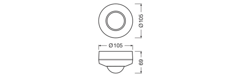 ledvance Läsnäolotunnistin vivares dali sensor dali-2 ls-pd-24 ir cm