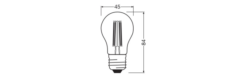ledvance Mini-ball shape lamp value clp 5,9w/830 806lm e27 cl