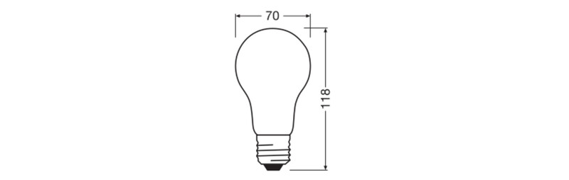 ledvance Standard lamp value classic cla 17w/830 2452lm e27 fr