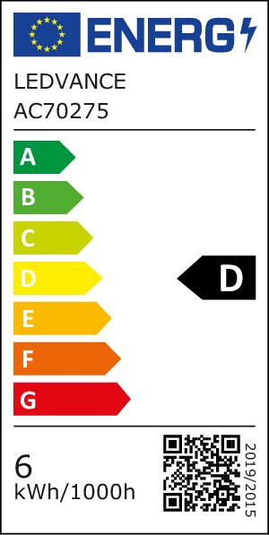 ledvance Minibollform lampa value clp 5,9w/830 806lm e27 fr