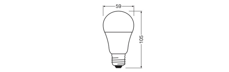 ledvance Standard lamp value classic cla 8w/865 806lm e27 op