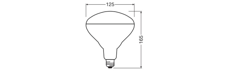 ledvance Värmelampa ir br40 250w 240v e27 klar