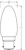 osram lamput Candle lamp parathom clb 40 4w/827 gl fr b22d