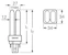osram lamput Pienoisloistelamppu osram d/e 10w/840 g24q-1
